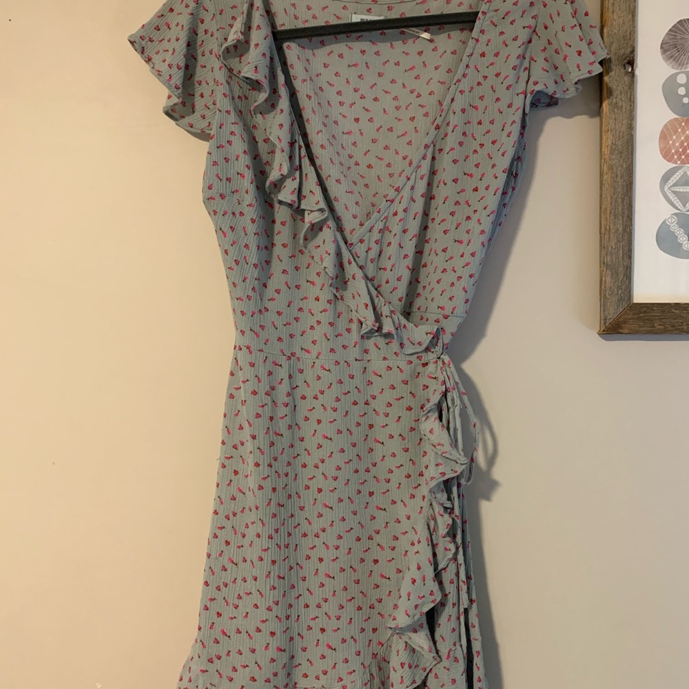 Ruffled Wrap Dress